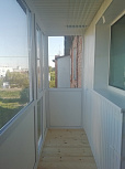Панорамное остекление П-образного балкона в доме II-18 - фото 1
